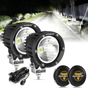 چراغ پروژکتور و مه شکن خودرو آفرود Spot Light گرد کاور مشکی  AMZ-003