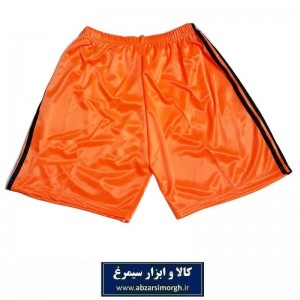 شورت و شلوارک ورزشی زنانه و مردانه 3 خط طرح آدیداس رنگ نارنجی فروش تک و تعداد VLV-006F