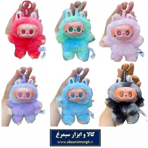 عروسک لبوبو labubu پشمالو مفصلی 17 سانتی متر