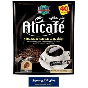 پودر قهوه علی کافه Alicafe مدل بلک گلد 40 عددی