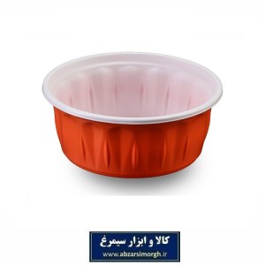 کاسه و ظرف یکبار مصرف خورشتی Tak Zarf تک ظرف رنگی درب دار 12 عددی HZY-076