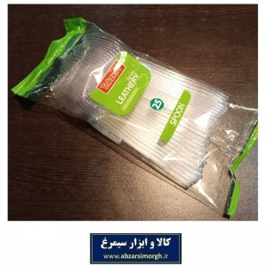 قاشق یکبار مصرف کریستال غذا خوری Tak Zarf تک ظرف لیدری Leathery شفاف 25 عددی HZY-078