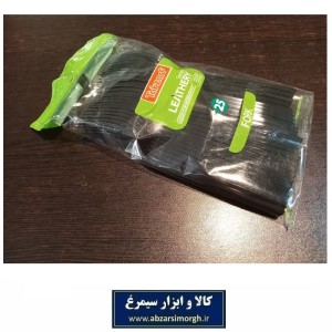 چنگال یکبار مصرف غذا خوری Tak Zarf تک ظرف لیدری Leathery مشکی 25 عددی HZY-085