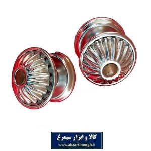 دستگیره آهنی درب حیاط تک پیچ خورشیدی  یک دست آبکاری شدهLDG-007