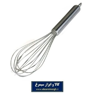 همزن دستی فلزی استیل لامپی کلاسیک 10 پره سایز 22 سانت HHZ-002