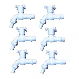 شیر پلاستیکی سفید کیمیا مکث چهار پر ۶ عددی OSSP-001