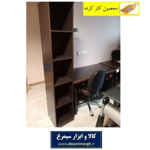 کتابخانه و قفسه باکس چوبی رنگ قهوه ای کارکرده سالم و در حد نو UBW-001