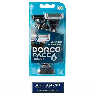 خود تراش مردانه Dorco دورکو مدل SXA100-3B با 6 لبه پک 3 عددی HKT-007