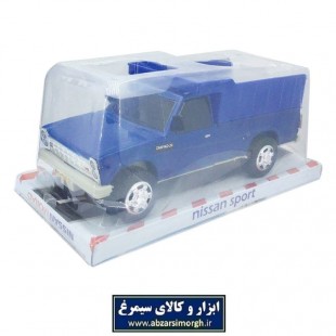 اسباب بازی ماشین وانت نیسان زامیاد آبی با اتاق بار طول ۱۶ سانتی متر TMA-002