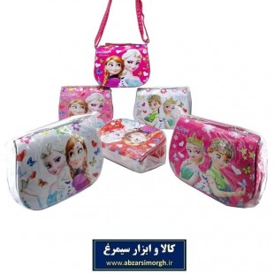 کیف دخترانه ورنی دوشی آنا و السا دکمه مخفی HKF-017