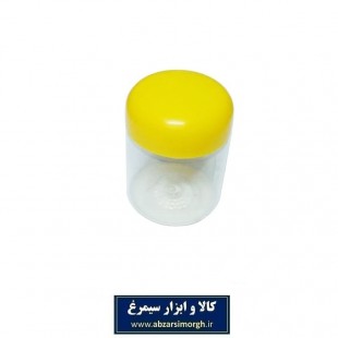 ظرف و قوطی مواد غذایی و کرم پلاستیکی درب دار جار ۱۳۰ سی سی HZY-004