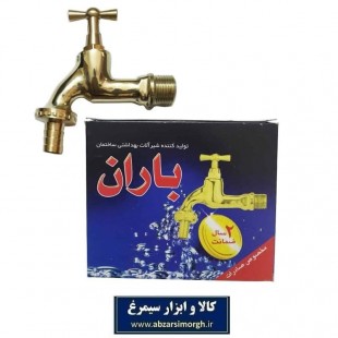 شیر آب حیاطی و شلنگی برنجی Baran باران با سر شیلنگی رنگ طلایی و کروم SVV-001