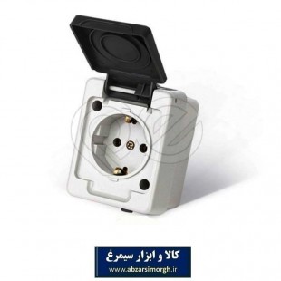 پریز بارانی مدل PE132 پارت الکتریک مدل برکه درب دار مقاوم در برابر باران، گرد و خاک EPR-001