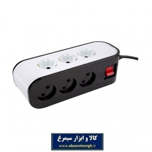 چند راهی و پریز ۹ خانه برق پارت الکتریک مدل شهاب PE5142 با کابل ۱.۸ متری ESS-008