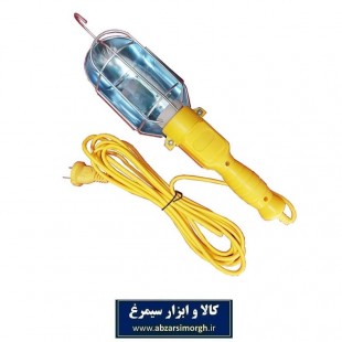 چراغ دور گرد خودرو قلاب دار خارجی با کلید و سیم سیار زرد رنگ KLM-001