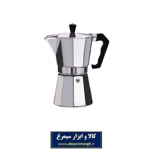 موکاپات یا قهوه جوش و اسپرسوساز روگازی آلومینیوم ۳ کاپ HGJ-004