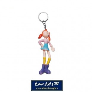 جاکلیدی عروسک دختر فانتزی قد ۱۰ سانت فروش تک و جین  12 عددی HSK-025