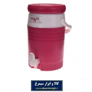 کلمن پلاستیکی آب مسافرتی ۳ لیتری Eight ایت لیوان دار مناسب منزل و سفر  HKM-001