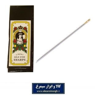 سوزن خیاطی تمنه یا لحاف دوزی دختر نشان نمره 3.5 سر طلایی ویکتوریا 9 سانت HKH-031