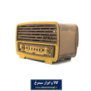 جا دستمال کاغذی چوبی طرح رادیو کلاسیک و قدیمی افرا HTI-002