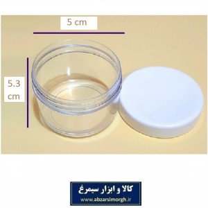 ظرف و قوطی کرم و ژل بدنه شفاف گرد 75 گرم درب دار فروش تک و تعداد HZY-022