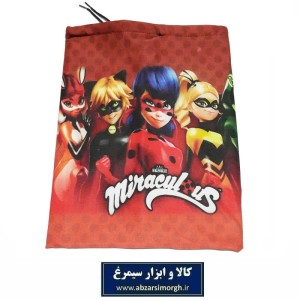 کلاه اسکارف بچه گانه و دخترانه کارتونی دختر کفشدوزکی و گربه سیاه CKL-017