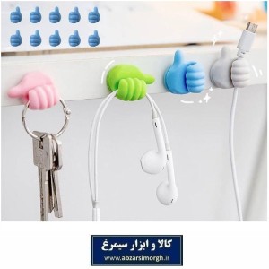 هولدر سیم، کابل شارژ گوشی موبایل، هندزفری و کلید طرح دست DHM-002