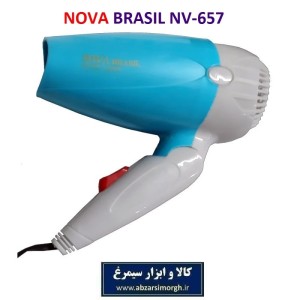 سشوار مسافرتی تاشو Nova نوا مدل NV-657 جعبه دار ZSS-006