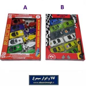 ماکت اسباب بازی ماشین  پلاستیکی کوچک و ارزان قیمت تک و جعبه ۱۰ عددی TMA-006