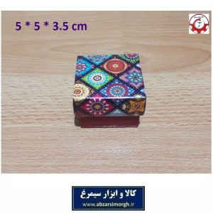 جعبه هدیه و کادو مقوایی طرح سنتی کاشی 3.5 * 5 * 5 سانت OPK-018