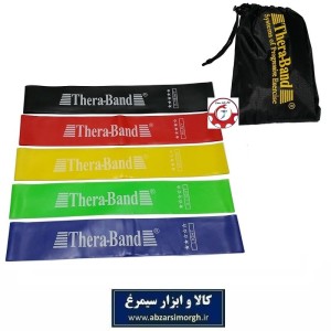 کش ورزشی مینی لوپ Theraband تراباند  در 5 رنگ و مقاومت VKB-012