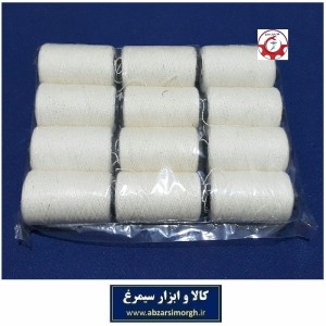 نخ کوک شل خیاطی رنگ سفید فروش تک و بسته 12 عددی HKH-046