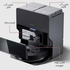 پر کردن آب جارو رباتیک روبوراک شیائومی مدل Xiaomi Robot Vacuum Roborock S8 MaxV Ultra