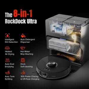 قدرت جارو رباتیک روبوراک شیائومی مدل Xiaomi Robot Vacuum Roborock S8 MaxV Ultra