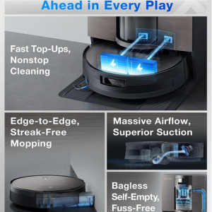 جارو رباتیک اکووکس مدل Ecovacs Robot Vacuum X11 Omni Cyclone