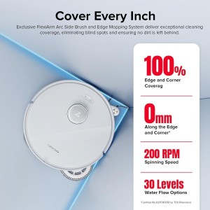جارو رباتیک ربوراک مدل Roborock Robot Vacuum QRevo Curv