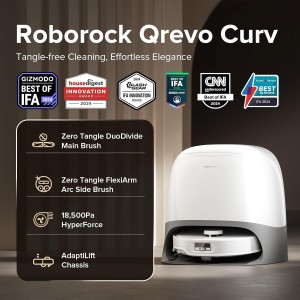 جارو رباتیک ربوراک مدل Roborock Robot Vacuum QRevo Curv