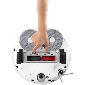 پشت جارو رباتیک ربوراک مدل Roborock Robot Vacuum QRevo CurvX