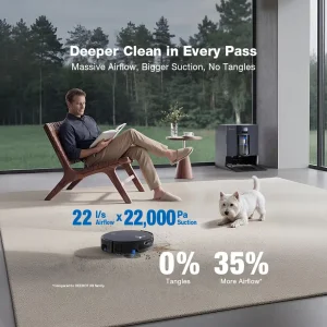 جارو رباتیک اکووکس مدل  Ecovacs Robot Vacuum X12 Omni Cyclone