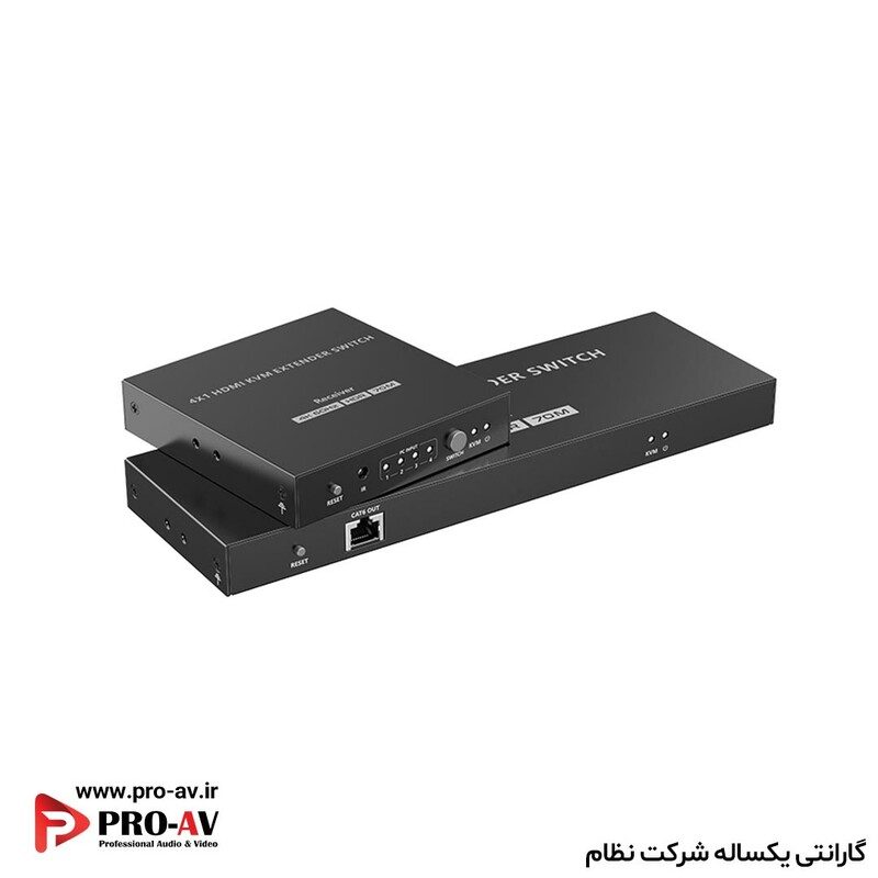 KVM سوئیچ اکستندر 4 به 1 HDMI لنکنگ HDMI KVM Extender Switch LKV441EX