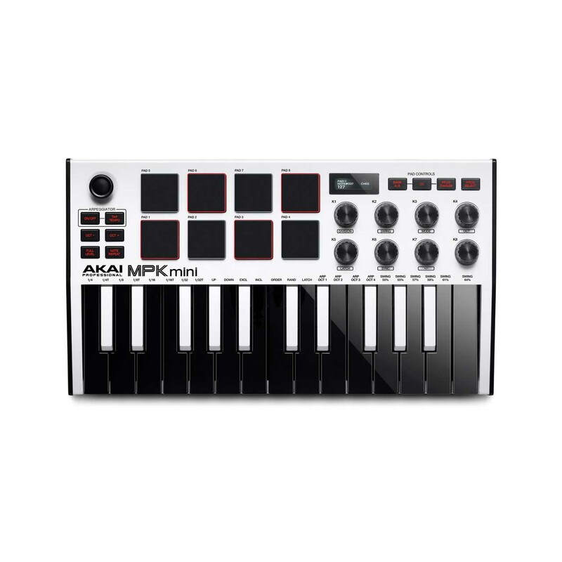 میدی‌ کنترلر آکای مدل MPK Mini mkIII Limited Edition White