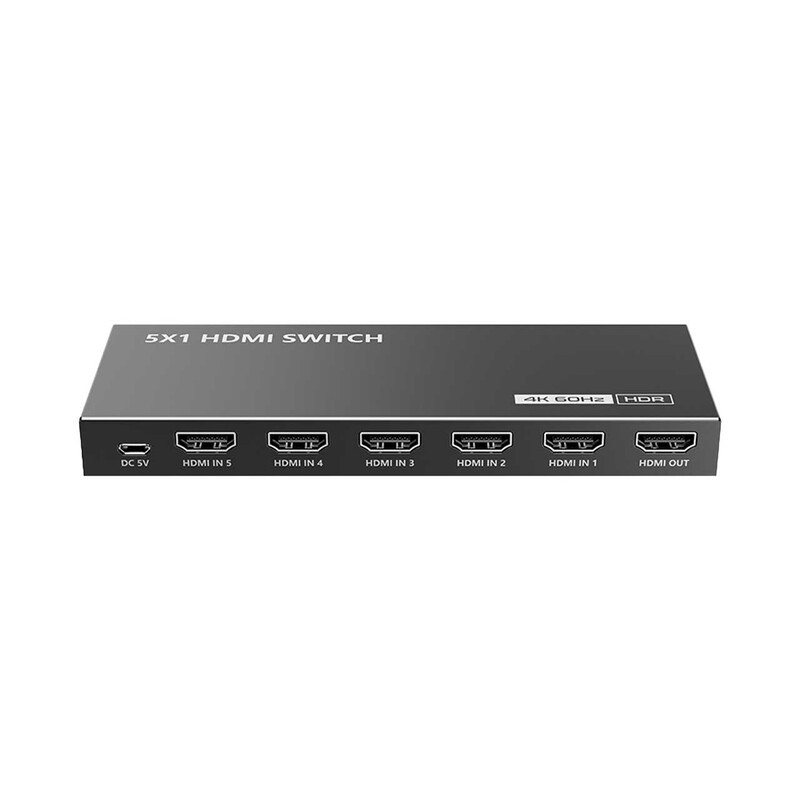 سوئیچ ۵ پورت HDMI لنکنگ مدل HDMI Switch LKV501HDR-V3.0