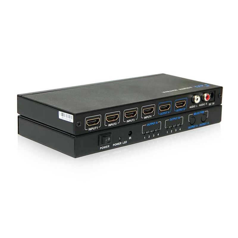 ماتریس سوئیچ ۴ در ۲ HDMI برند لنکنگ مدل LKV342