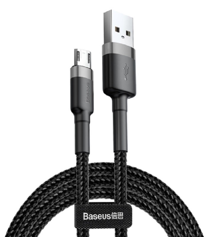 کابل شارژ اندروید MicroUSB دوطرفه باسئوس مدل CAMKLF-BG1 طول 1 متر