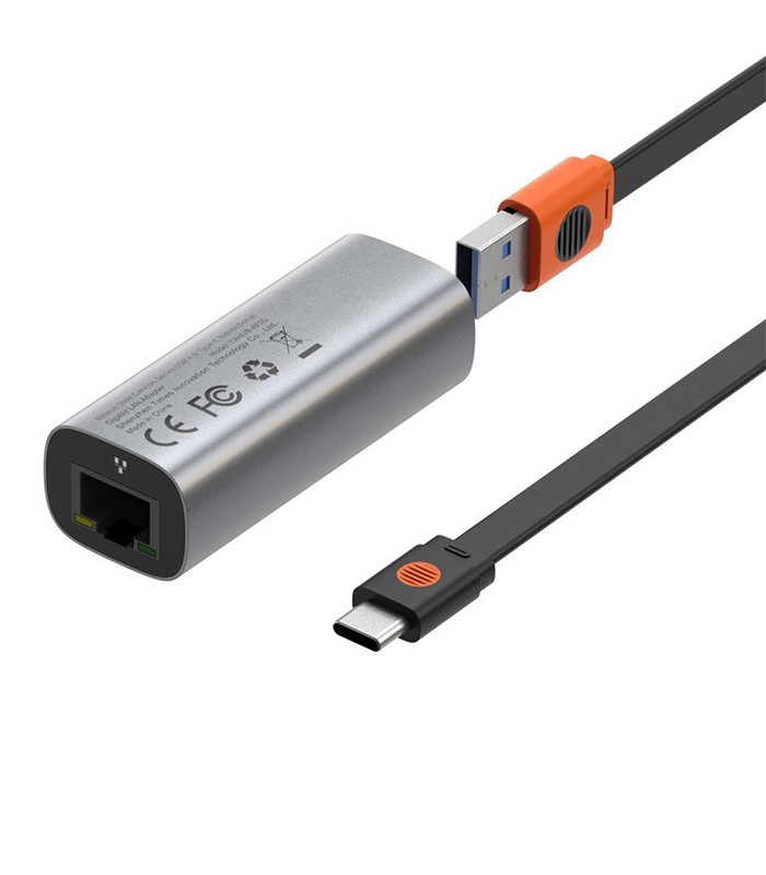 مبدل USB-A / USB-C به LAN بیسوس مدل CAHUB-AF0G
