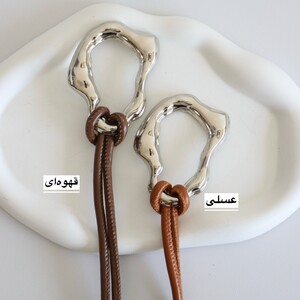 کمربند زنانه چرمی مات باریک مینیمال