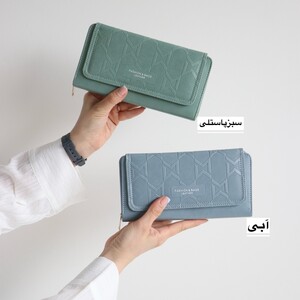 کیف پول و جاکارتی زنانه پالتویی بلند استایل کلاسیک