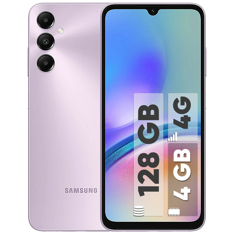 گوشی موبایل سامسونگ مدل Galaxy A05s دو سیم کارت ظرفیت 128 گیگابایت و رم 4 گیگابایت/رنگ مشکی/پلمپ و آکبند