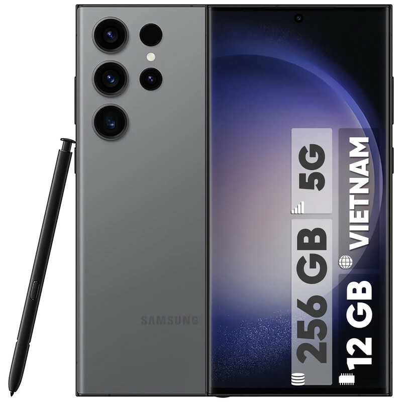گوشی موبایل سامسونگ مدل Galaxy S23 Ultra دو سیم کارت ظرفیت 256 گیگابایت و رم 12 گیگابایت - ویتنام / پلمپ و آکبند