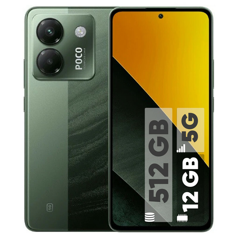 گوشی موبایل شیائومی مدل Poco M7 Pro 5G دو سیم کارت ظرفیت 512 گیگابایت و رم 12 گیگابایت/پلمپ و آکبند